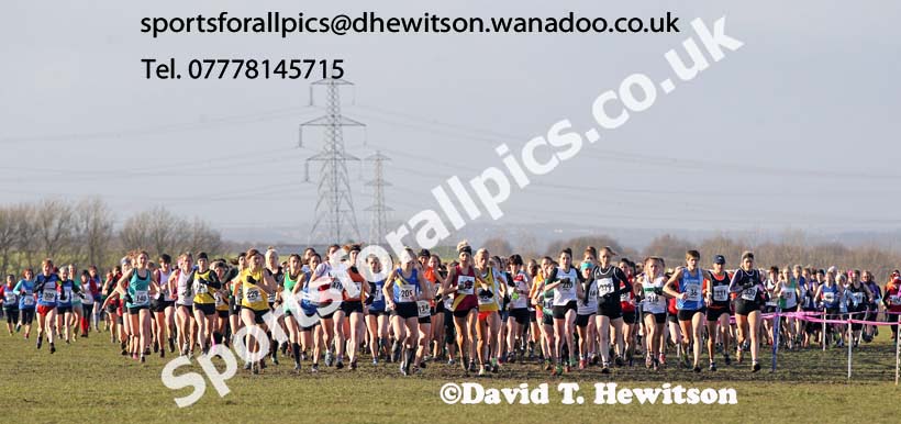 Senior womens Northern Cross Country  Championships, Pontefract. Photo: David T. Hewitson/Sports for All Pics